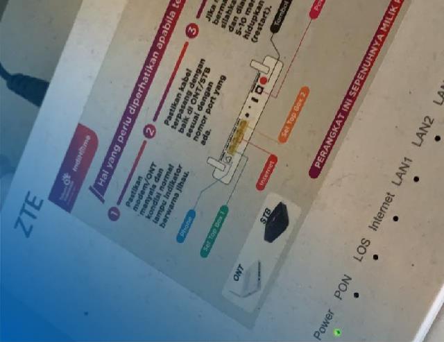 lampu WiFi tidak menyala di modem IndiHome